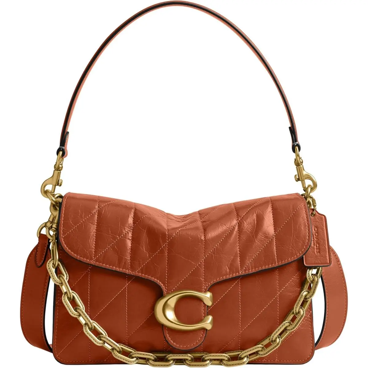 Coach Women`s Quilted Chain Tabby Shoulder Bag