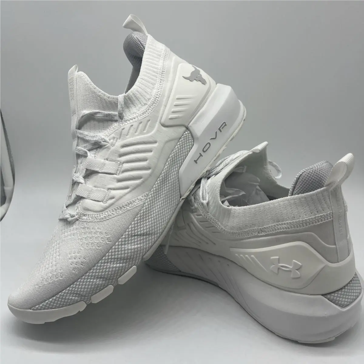 Under Armour Project Rock 3 Size 10 13 White Halo Grey White Shoe Lifting