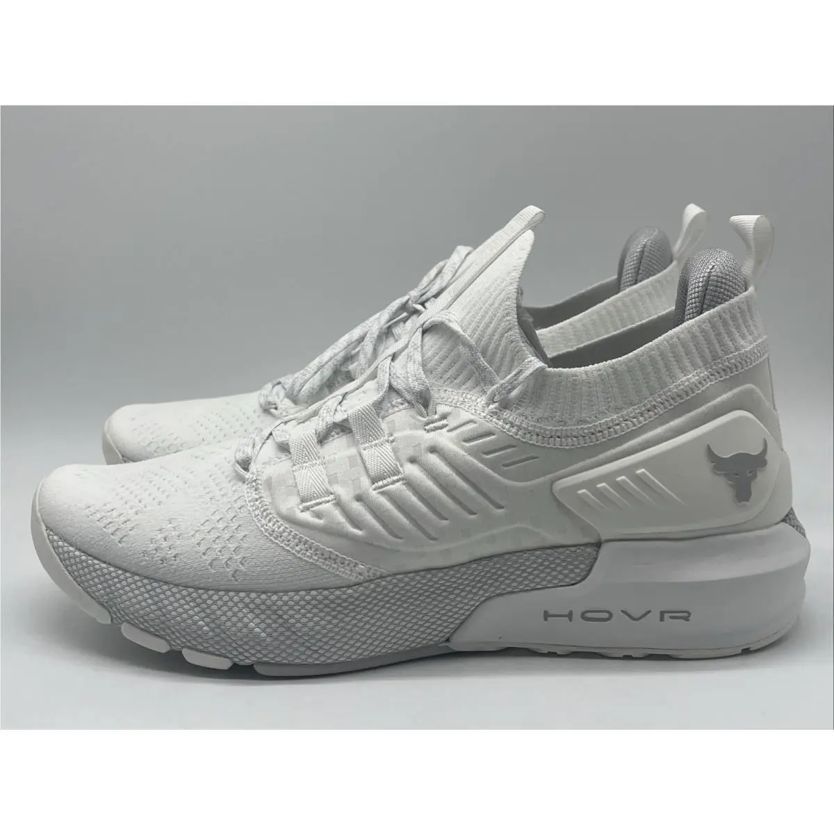 Under Armour shoes - Under Armour Project Rock 3 - 3023004-110 - White, Manufacturer: White/White/Halo Gey 9