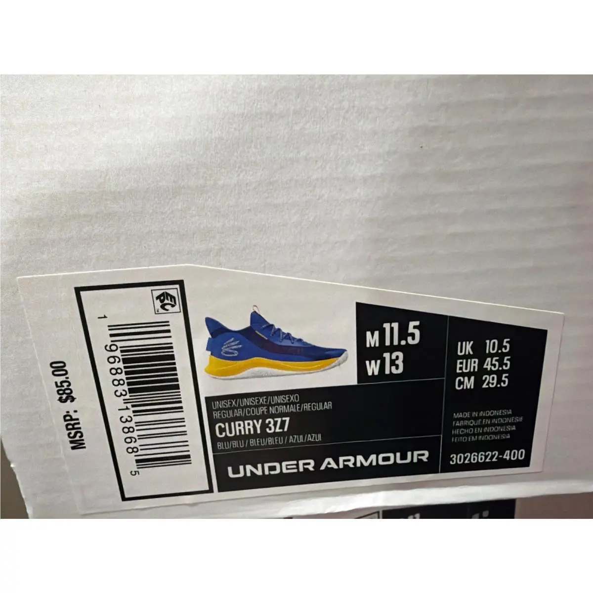 Under Armour shoes - Under Armour Curry 3Z7 - Curry - Blue 10