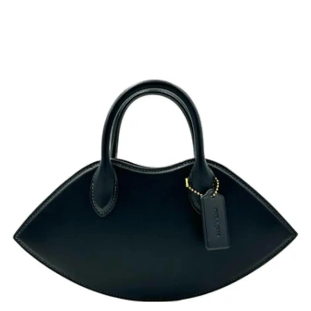 Coach Lip Top-handle Crossbody Handbag Purse- Black
