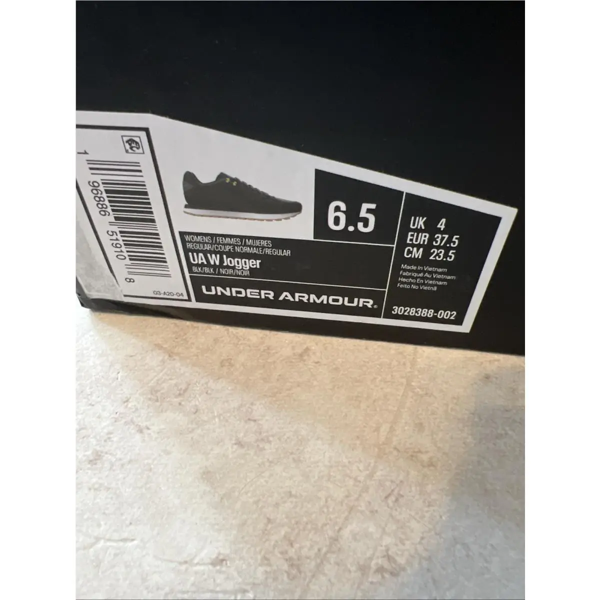 Under Armour shoes - UA Jogger - Jogger - 3028388-002 - Black (UPC: 0196886519108) 5