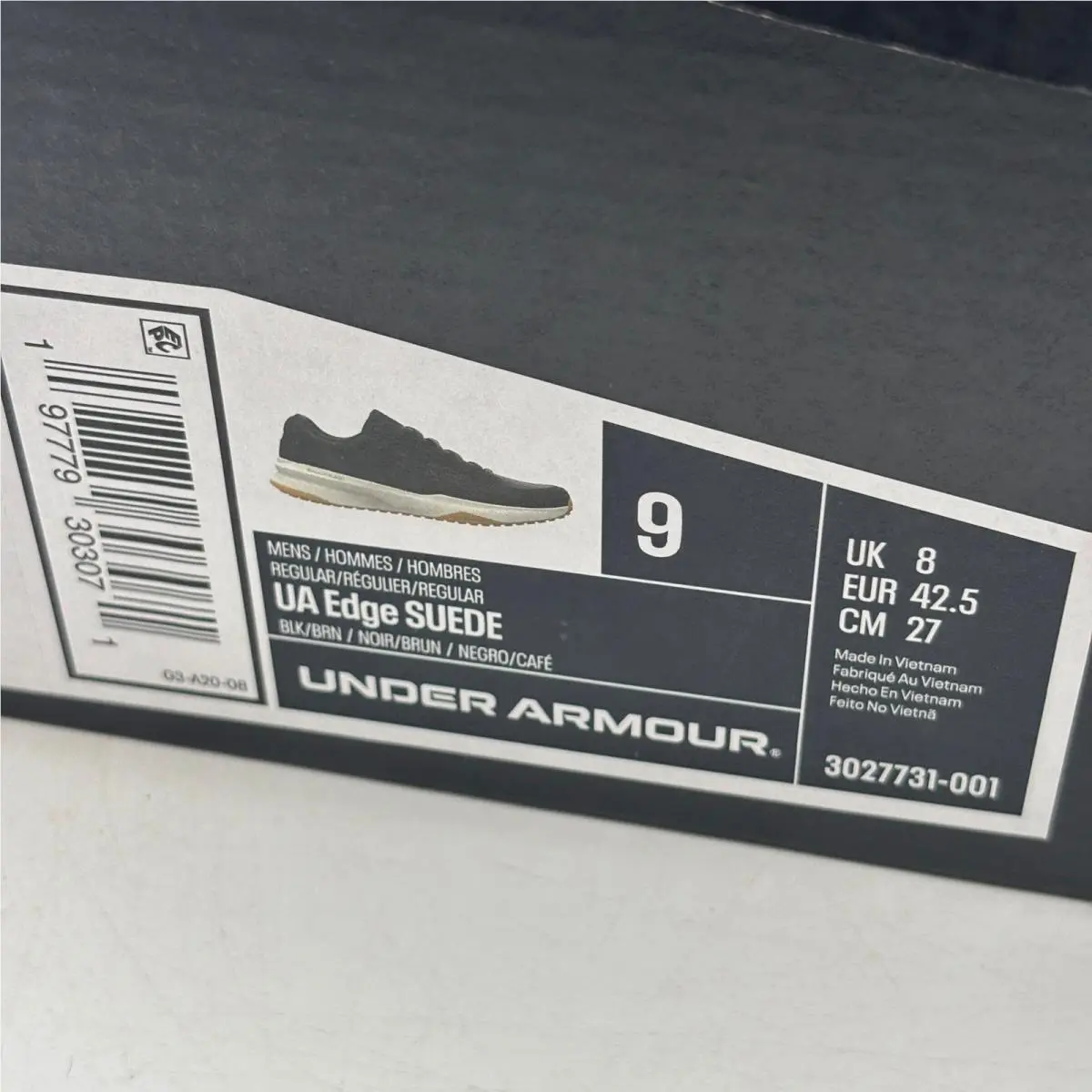 Under Armour shoes - UA Edge Suede - Edge Suede - Black 5