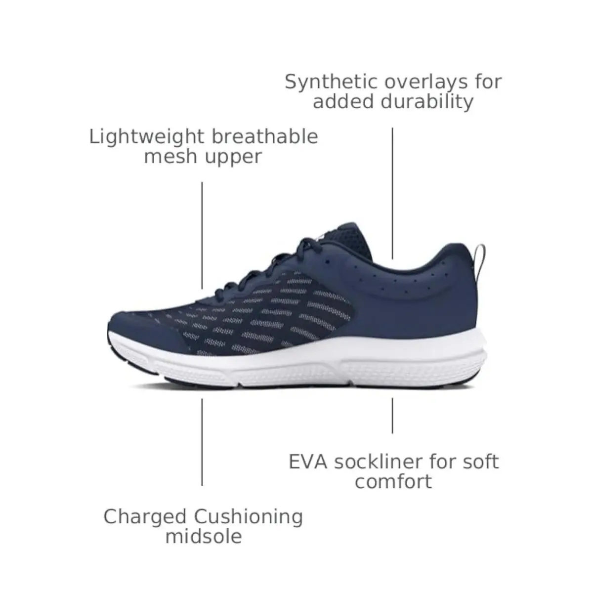 Under Armour shoes - Under Armour Charged Assert 10 - ACADEMY/ACADEMY/WHITE 1