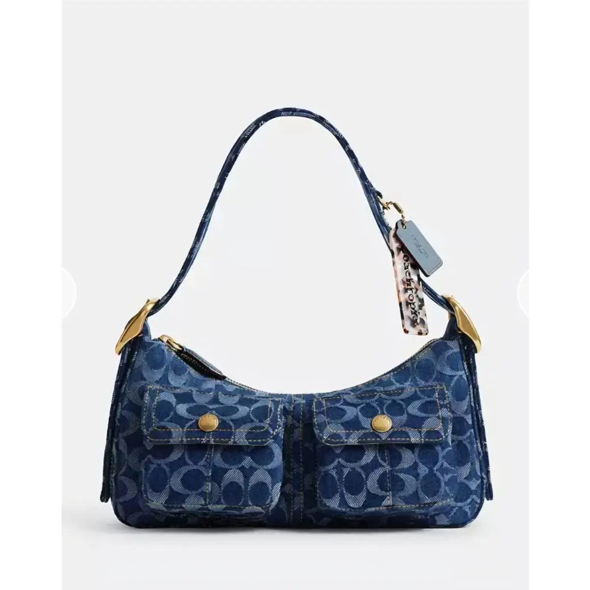 Coach Coachtopia Cargo Shoulder Bag in Upcrafted Signature Denim CCX90