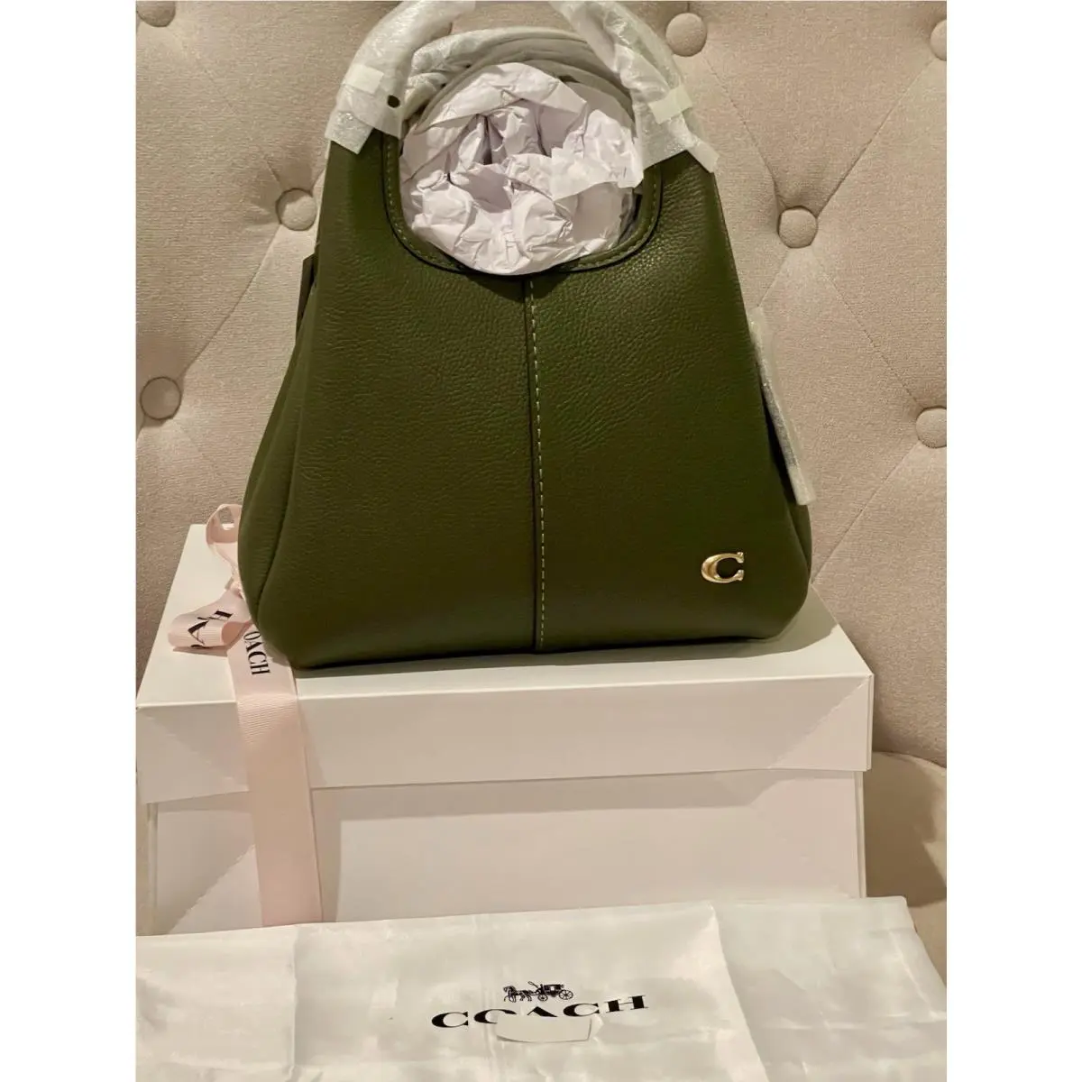 Coach Lana 23 Shoulder /crossbody Bag In Olive