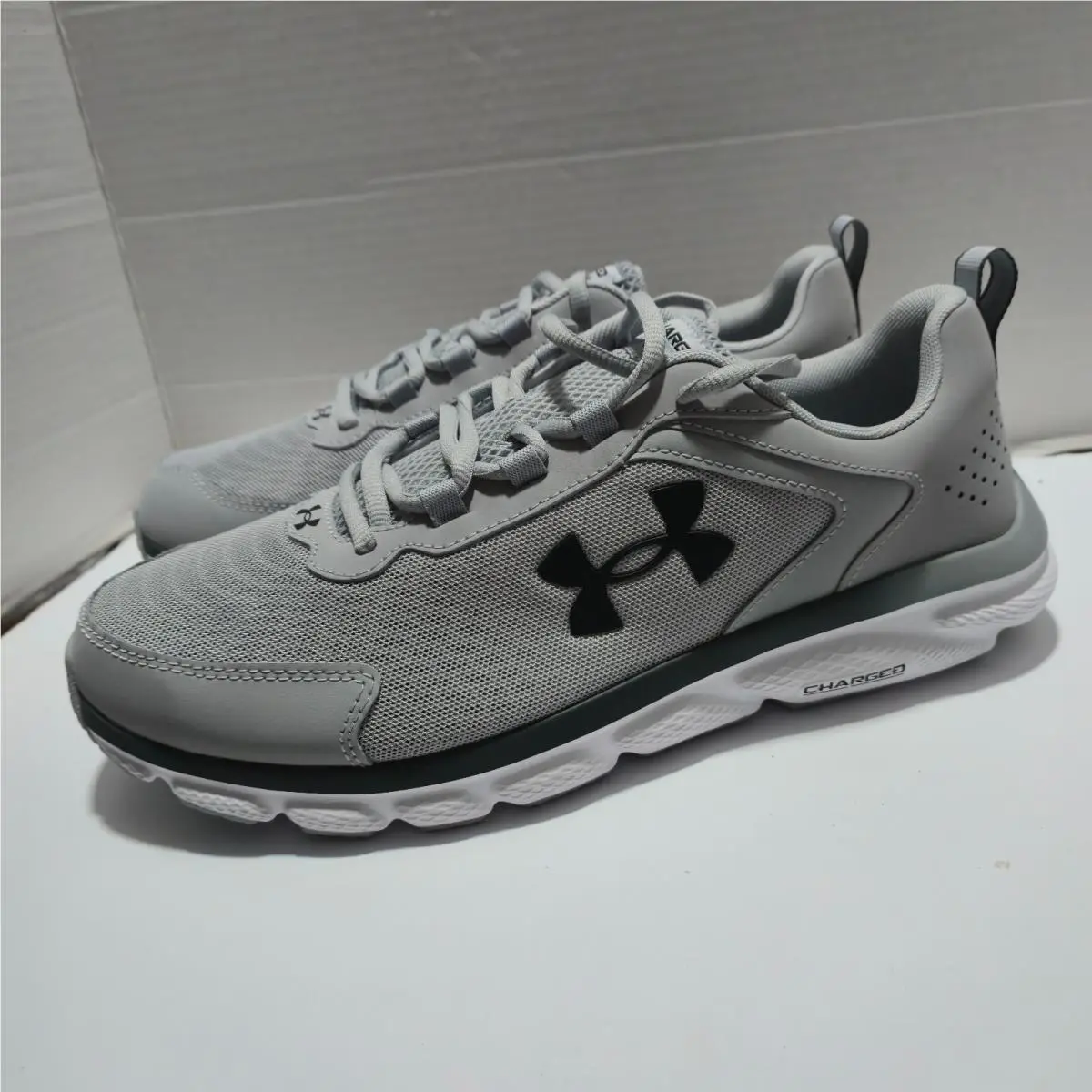 Under Armour shoes - Under Armour Charged Assert 9 4E Extra Wide - 3024857-101 - Gray 2