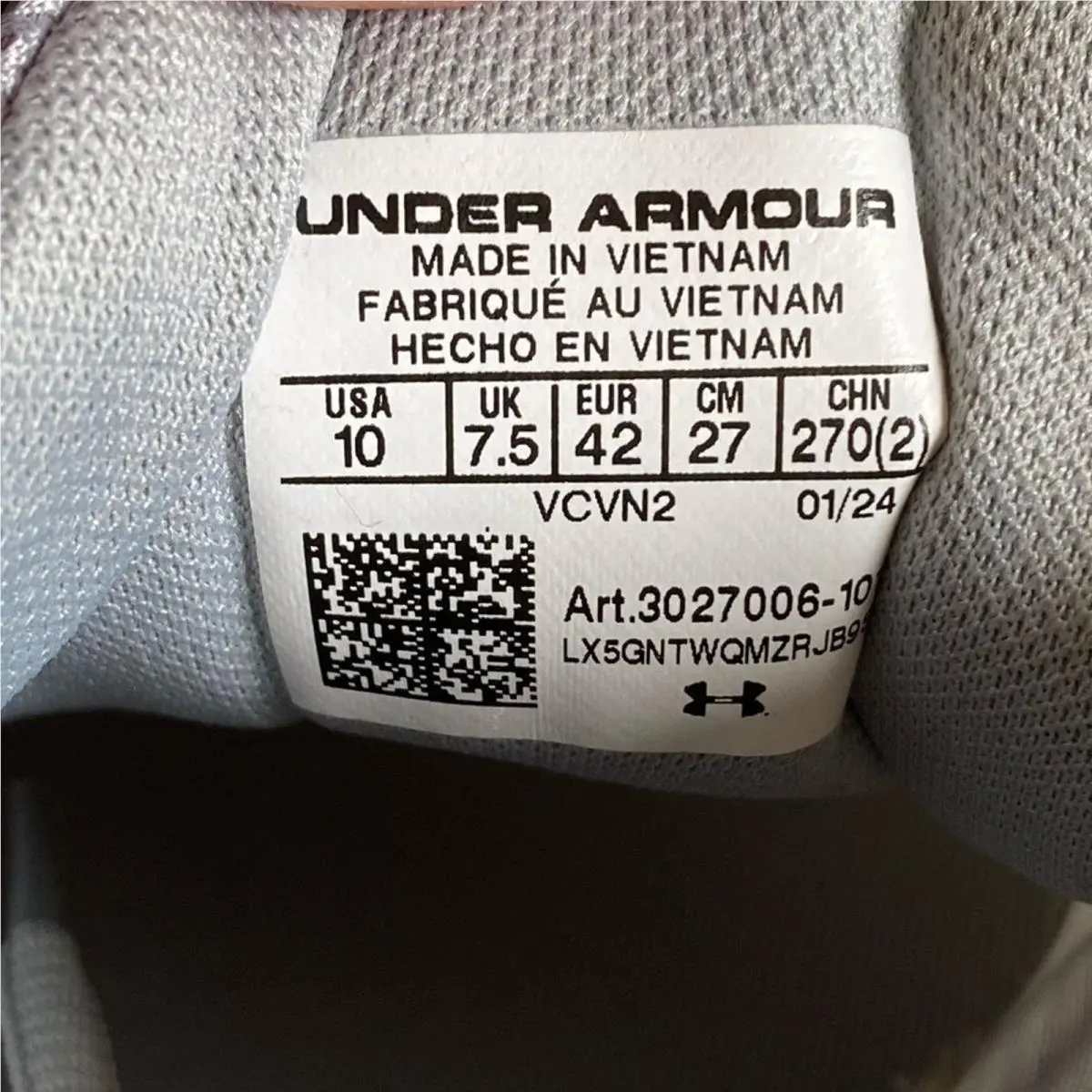 Under Armour shoes - Armour Charged Speed Swift - Armour Charged Speed Swift - Grey, white, pink 11