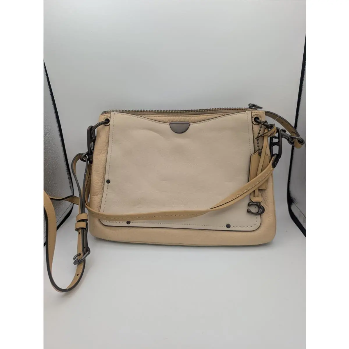 Coach Dreamer Colorblock Leather Shoulder Crossbody Bag-new