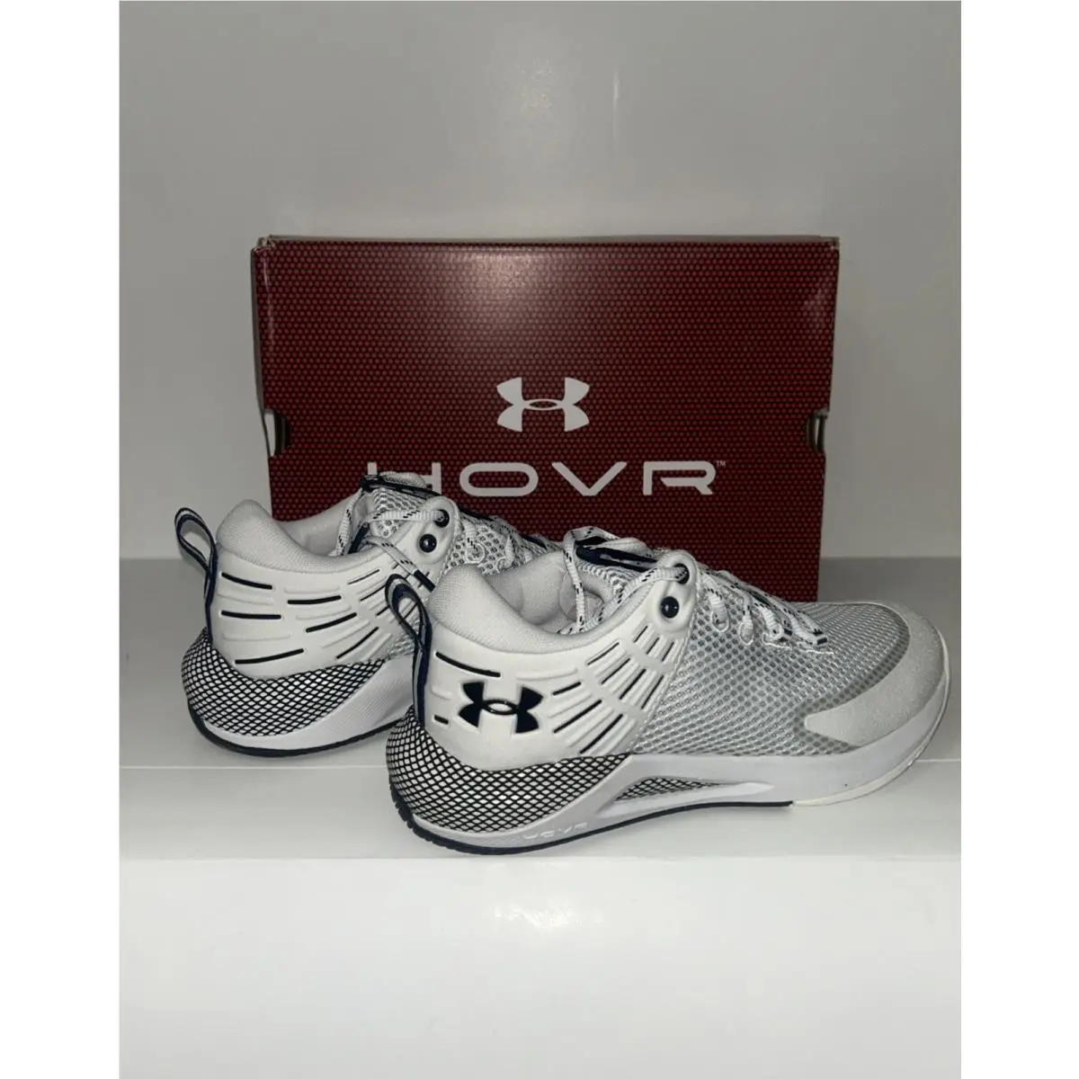 Under Armour Hovr Block City Volleyball Shoe Women`s Shoe Size 7 White Gold