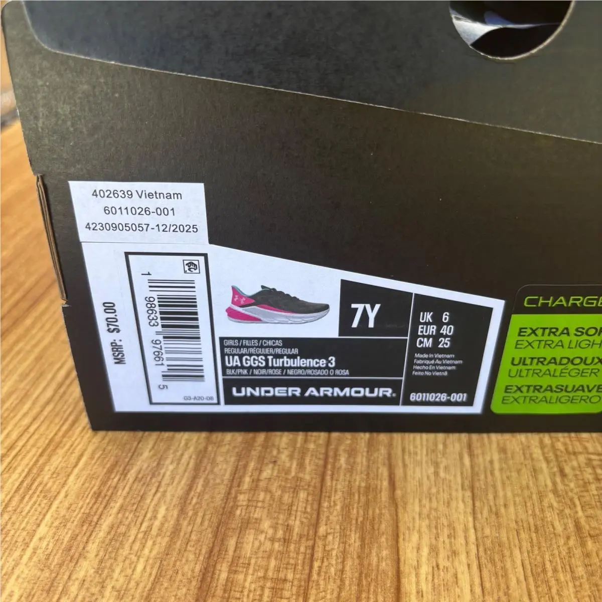 Under Armour shoes - UA GGS Turbulence 3 - GGS Turbulence - Black 5