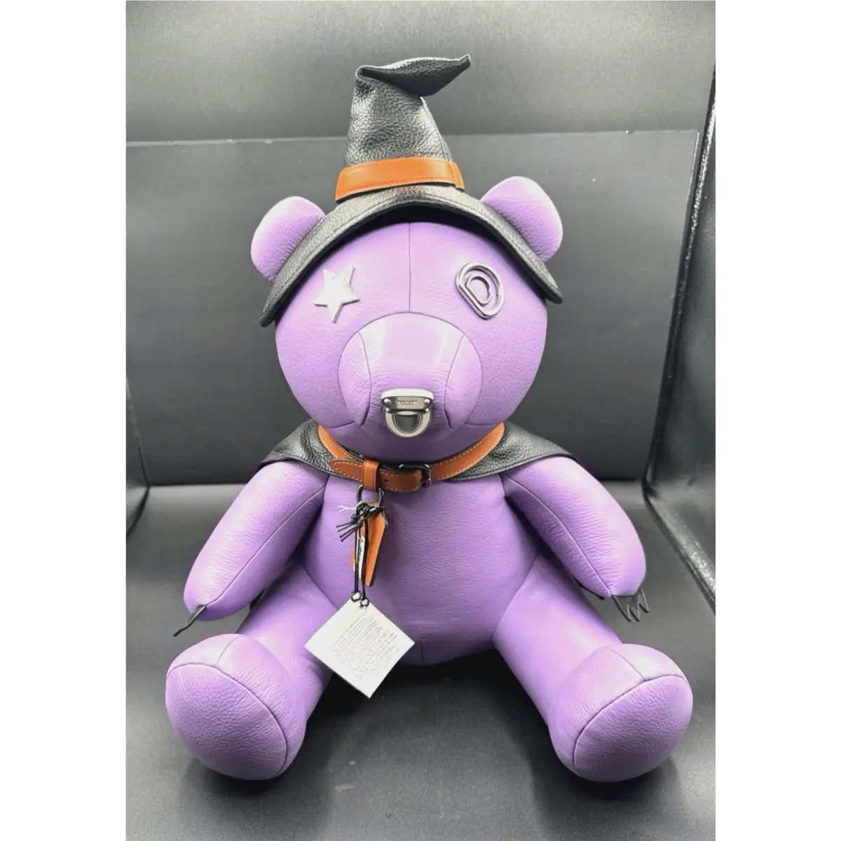 Coach Collectible Large Leather Bear Halloween Witch Multi 6086