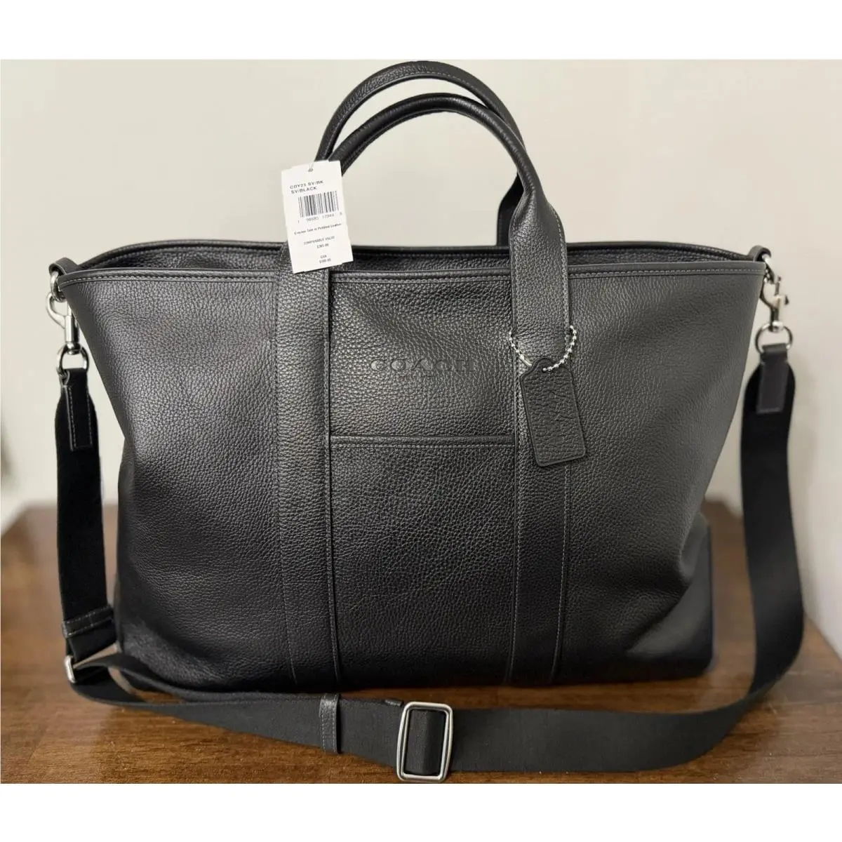 Grayson Tote Bag Pebbled Leather Crossbody Laptop Business CDY23 Purse by Coach