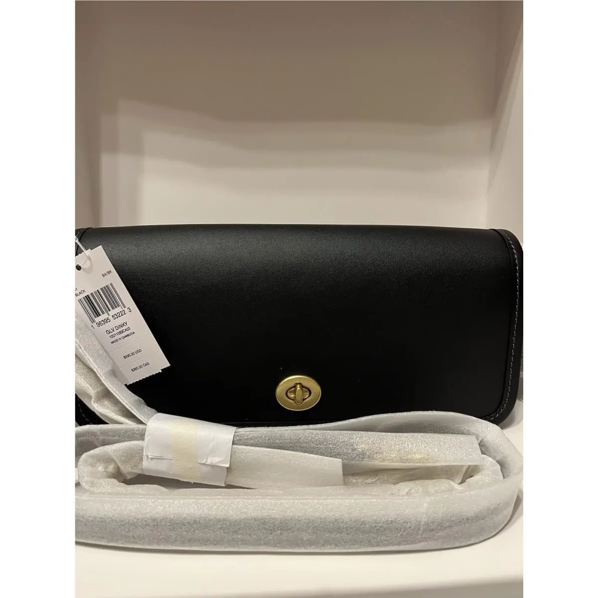 Coach Dinky Crossbody Leather Bag Black CW641 Originals