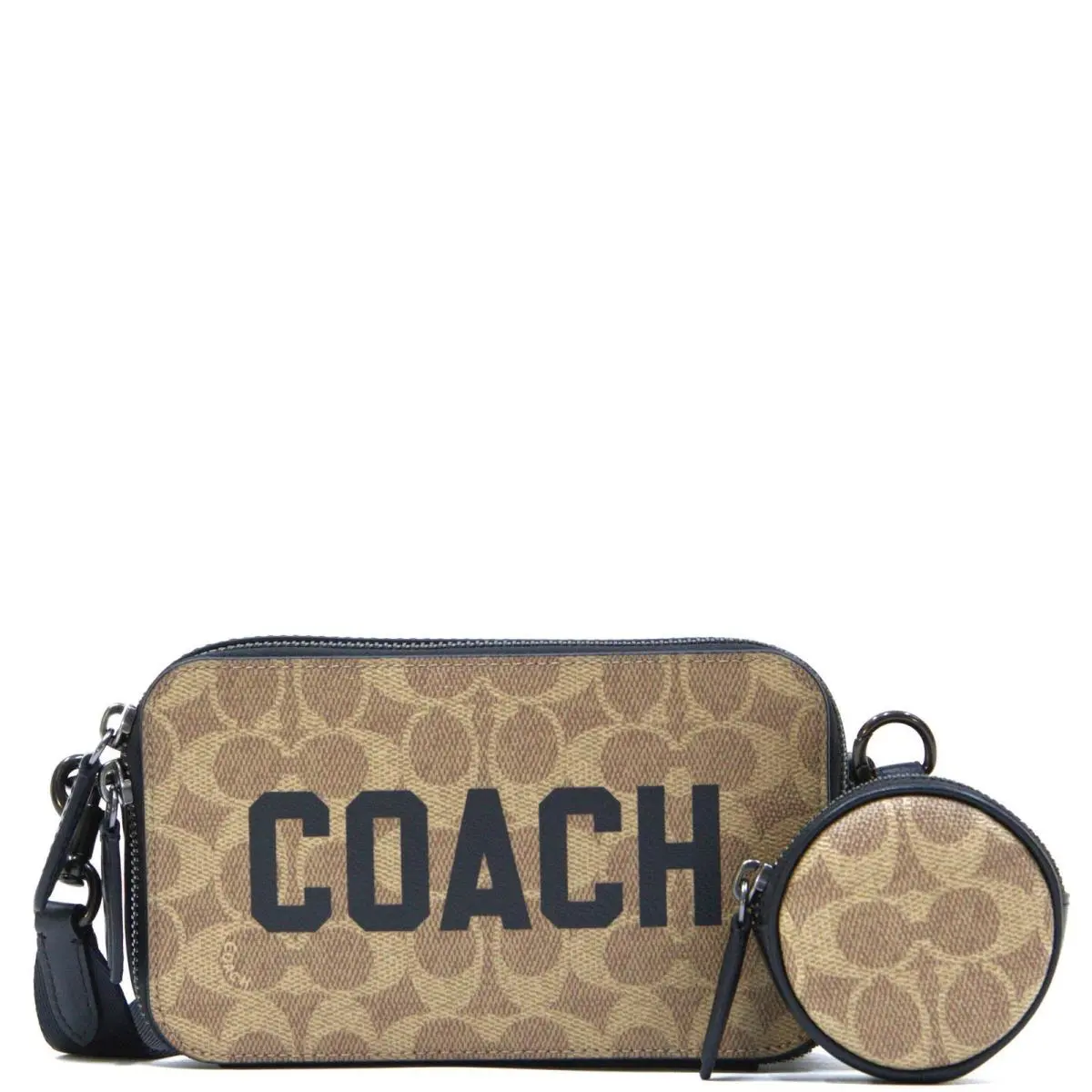 Coach Charter Crossbody Bag with Coach Graphic - Tan Multi