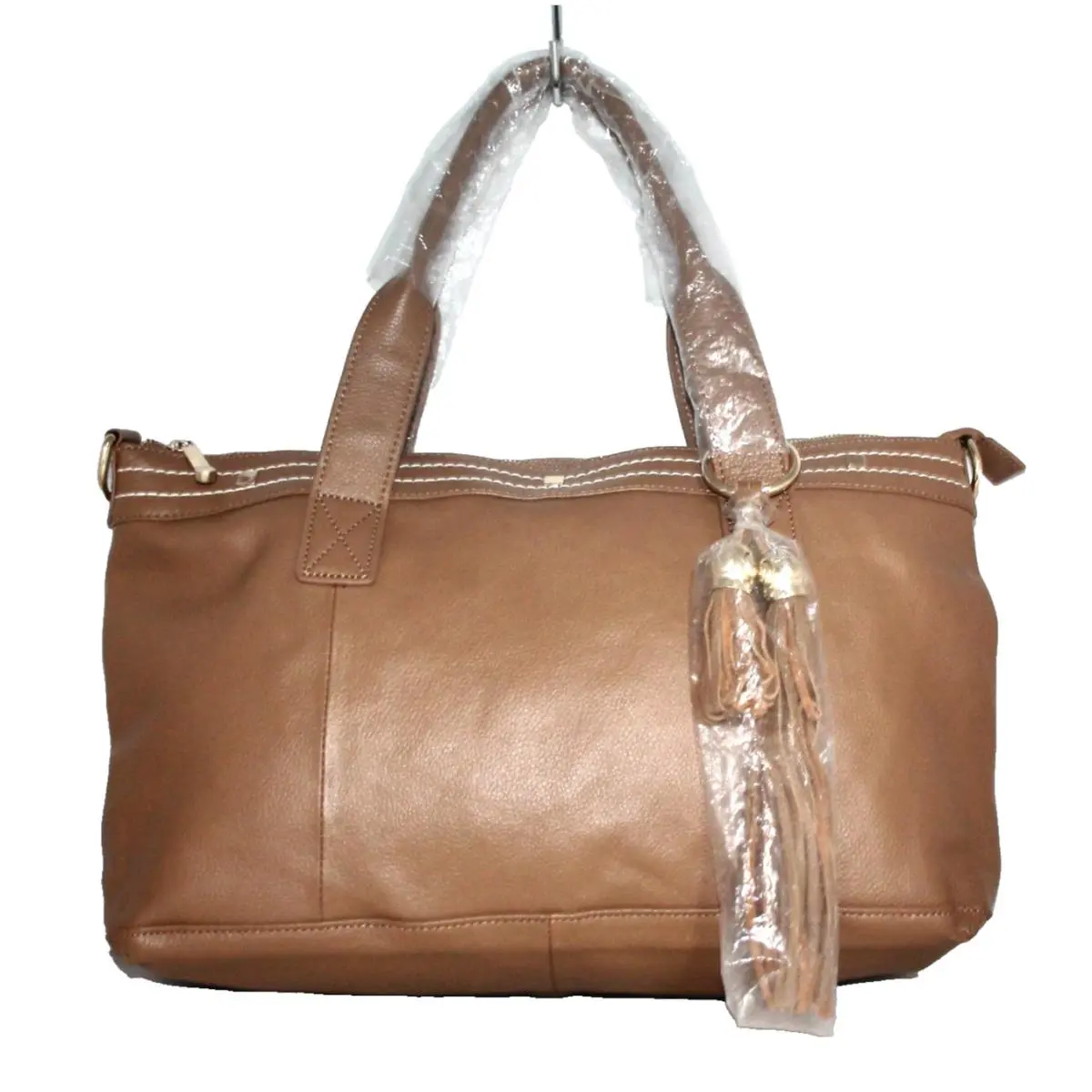 Coach Cuore Pelle Amelia Large Tan Italian Leather Hobo Carry All Shoulder Tote