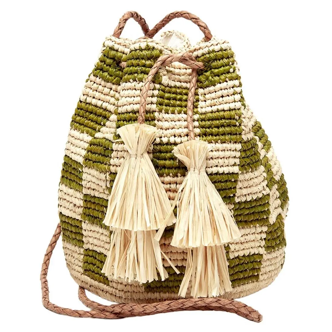 Coach Mar Y Sol Lilith Raffia Crossbody Women`s Green