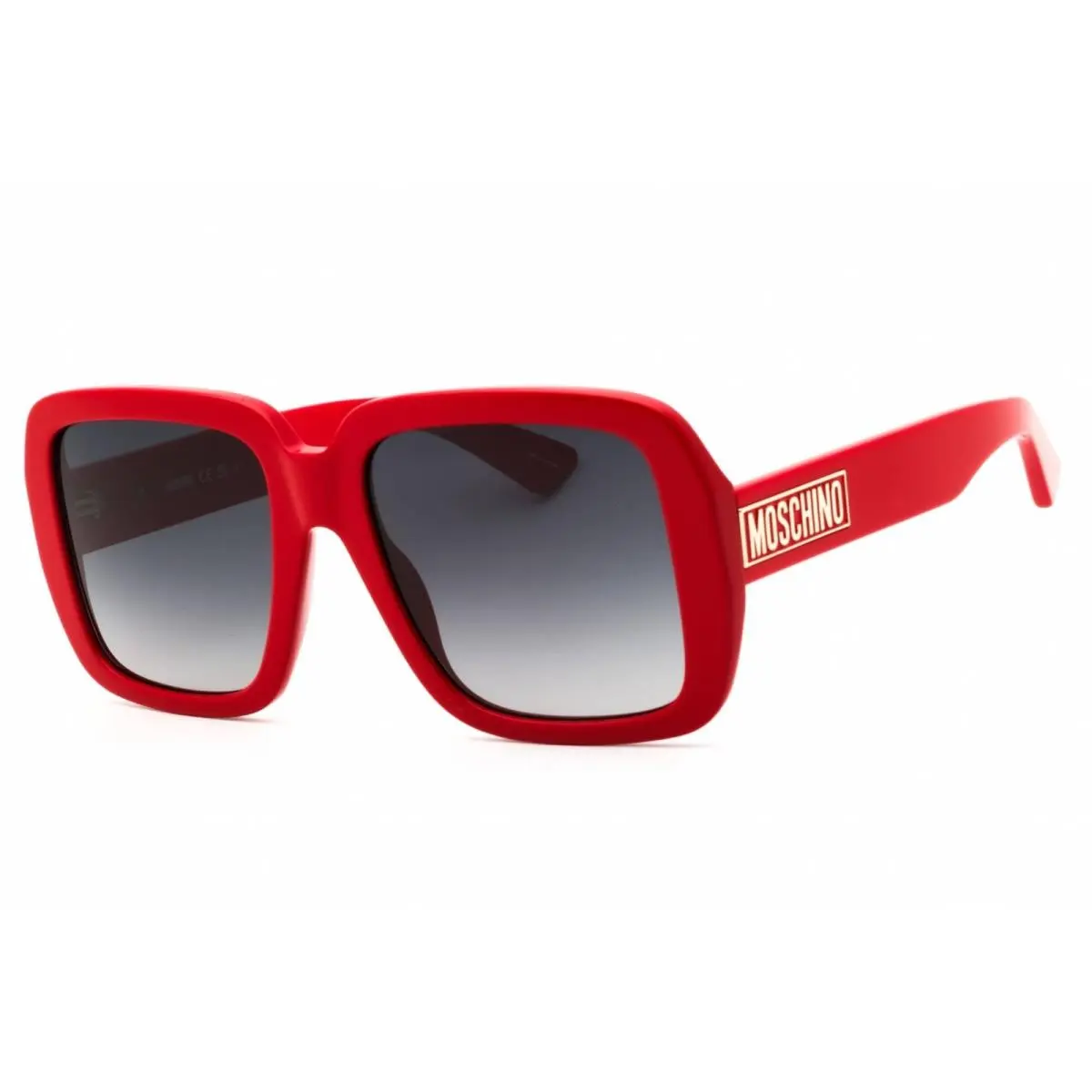 Women`s Sunglasses Red Plastic Oversized Full Rim MOS180/S 0C9A 9O by Moschino
