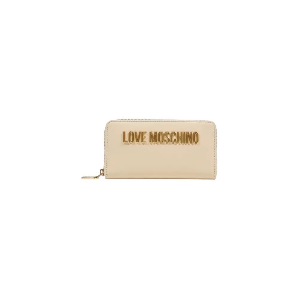 Love Moschino Beige Polyethylene Wallet - LOMO-16773301504