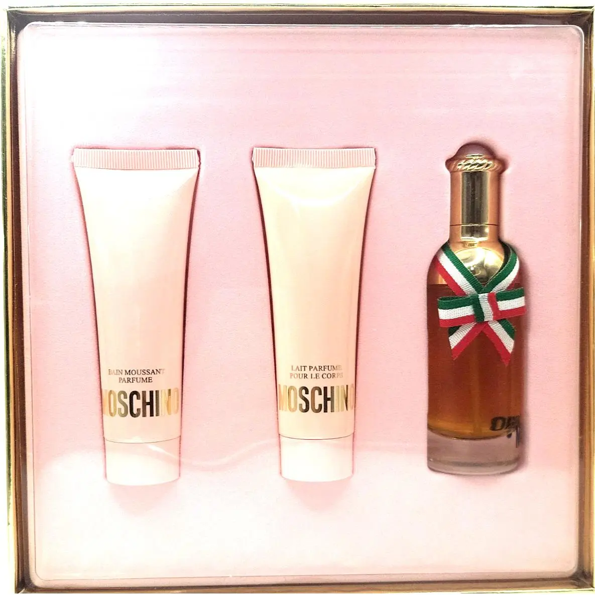 Moschino 1.5 oz Edt Spray + Body Lotion + Shower Gel 3pc Set