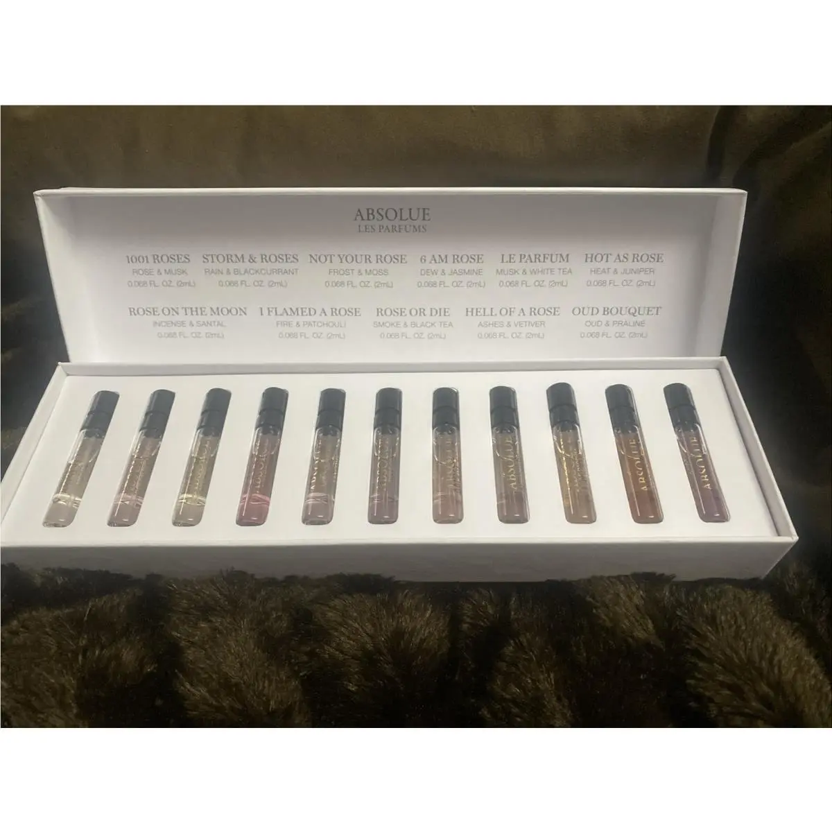Lancome Absolue Les Parfums Spray Sample Set of 11 Scents 2ml Each Sample