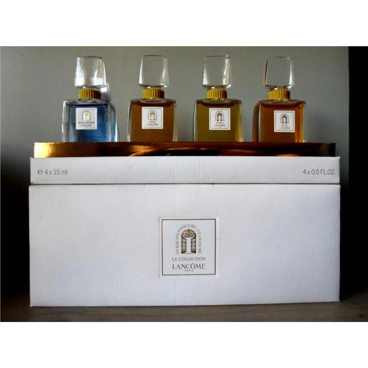 Lancome Collection Set 4 X 0.5 oz Edp Splash Magie Sikkim Mille Roses Climat