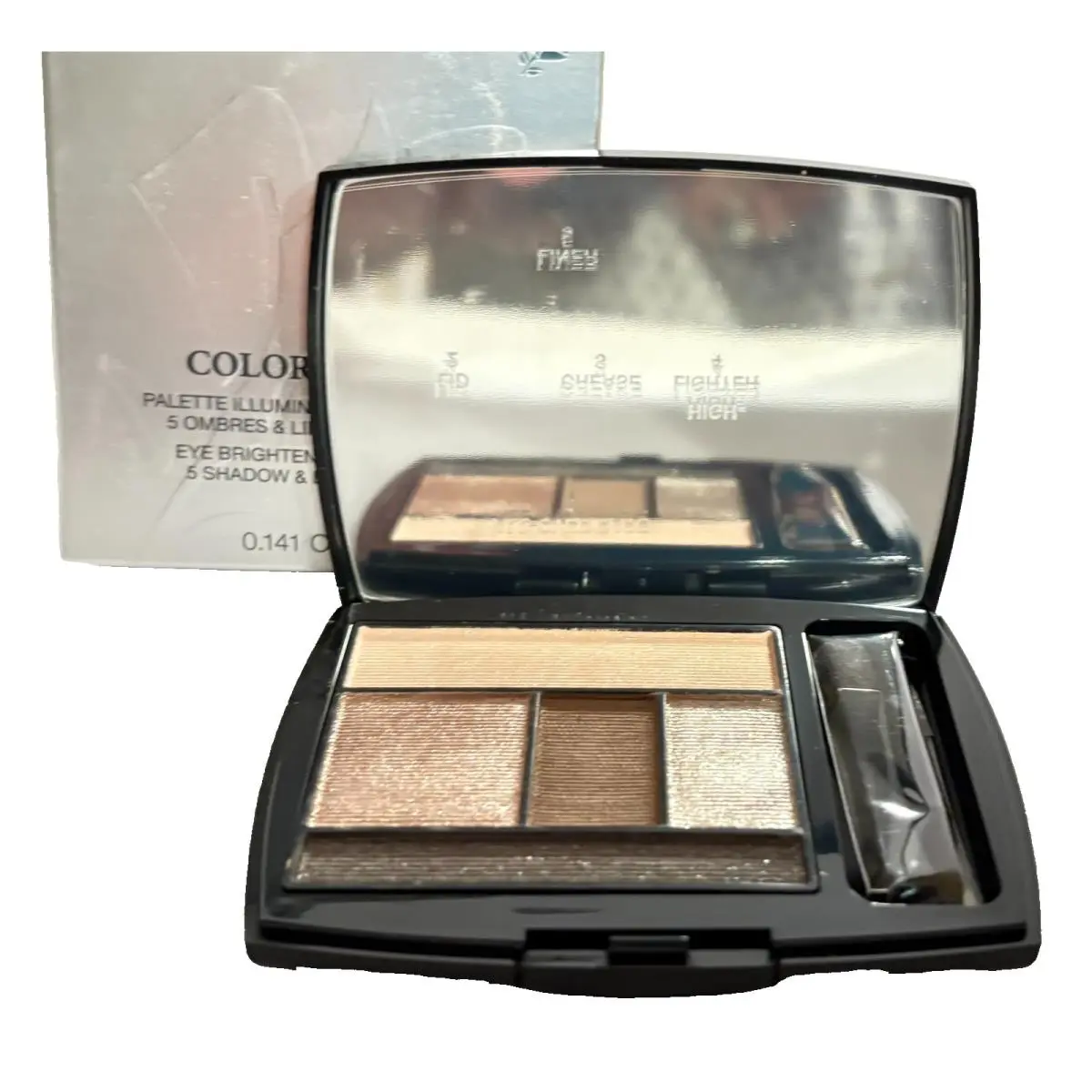Lancome Color Design 5 Eye Shadow Liner Palette 100 Taupe Craze