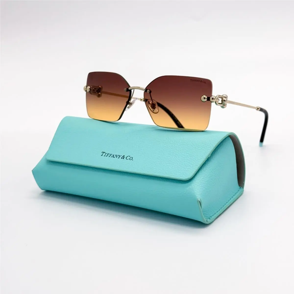 Tiffany Tiffany & Co TF3088 6189/78 Co TF3088 6189/78 Gold Brown Women Sunglasses