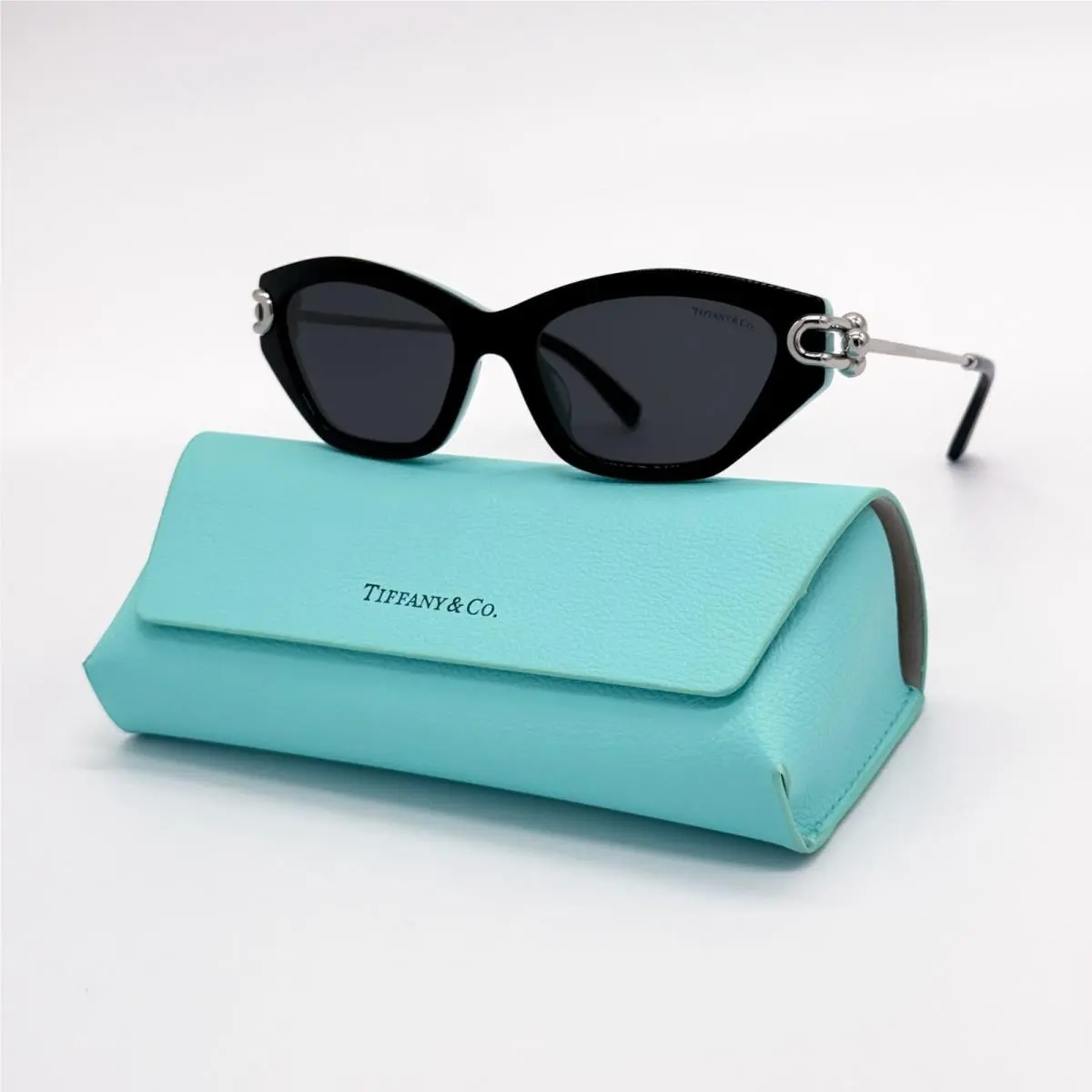 Tiffany Co TF4231U 8055/S4 Black Cat Eye Women Sunglasses