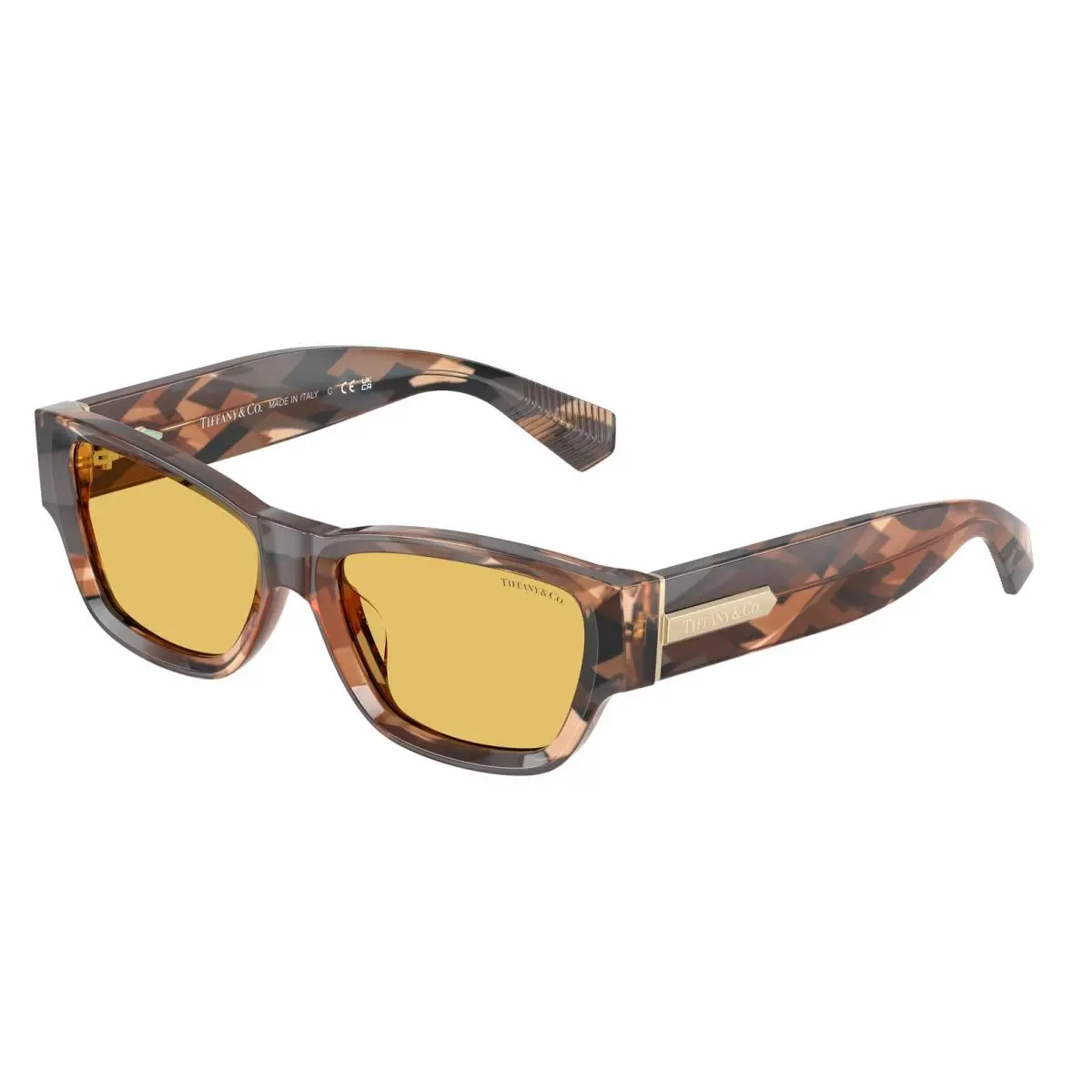 Tiffany TF4265U 845485 Brown Havana Yellow 54 mm Women`s Sunglasses by Tiffany & Co.