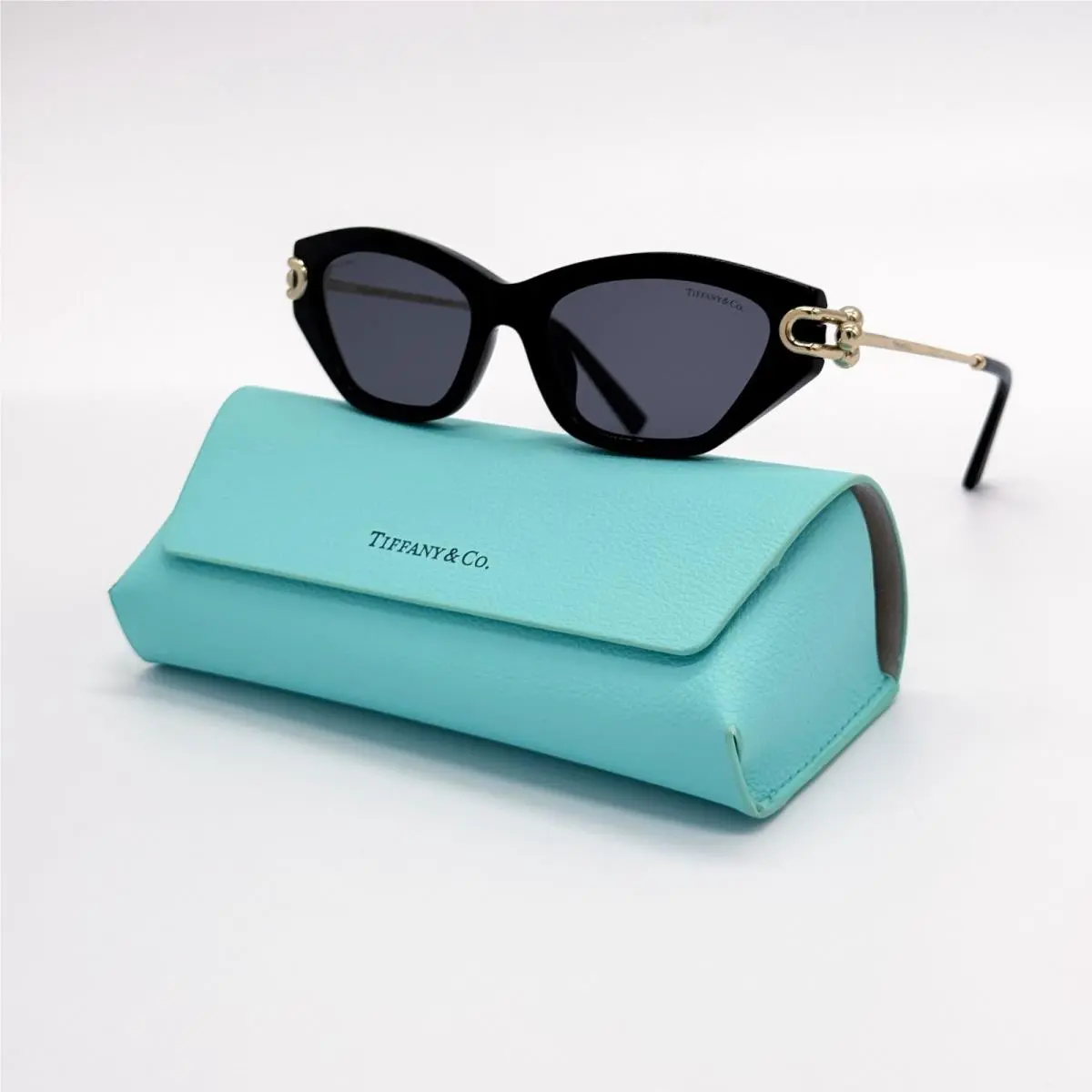 Tiffany Tiffany & Co TF4231U 8001/81 Co TF4231U 8001/81 Black Polarized Cat Eye Women Sunglasses