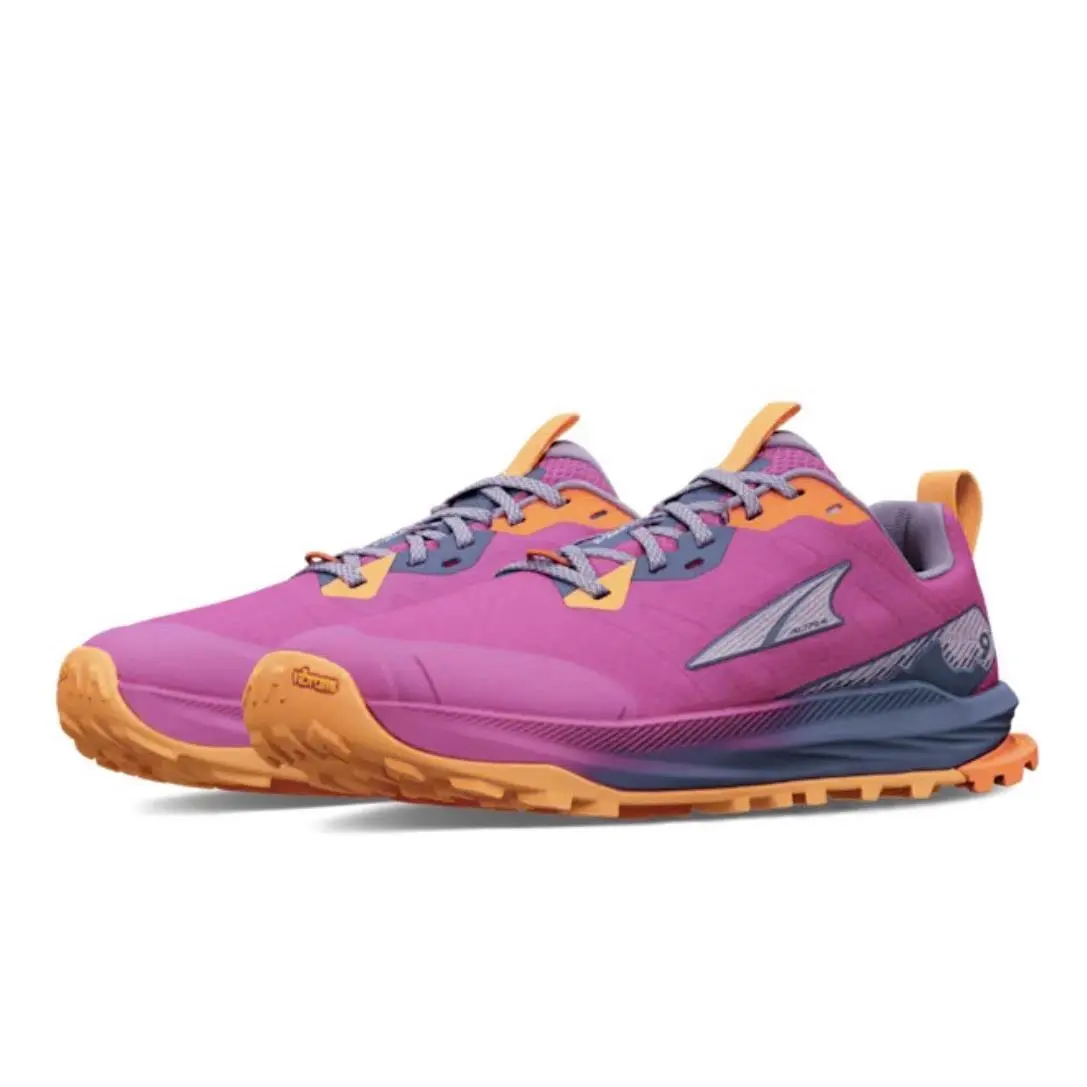 Altra Women`s Lone Peak 9+ Shoes Size 6.5 Pink Raspberry Trail Shoes