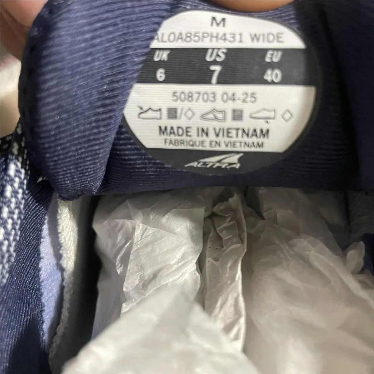 Altra shoes - Altra Lone Peak 9 Waterproof Low - AL0A85PH431 - Blue 3