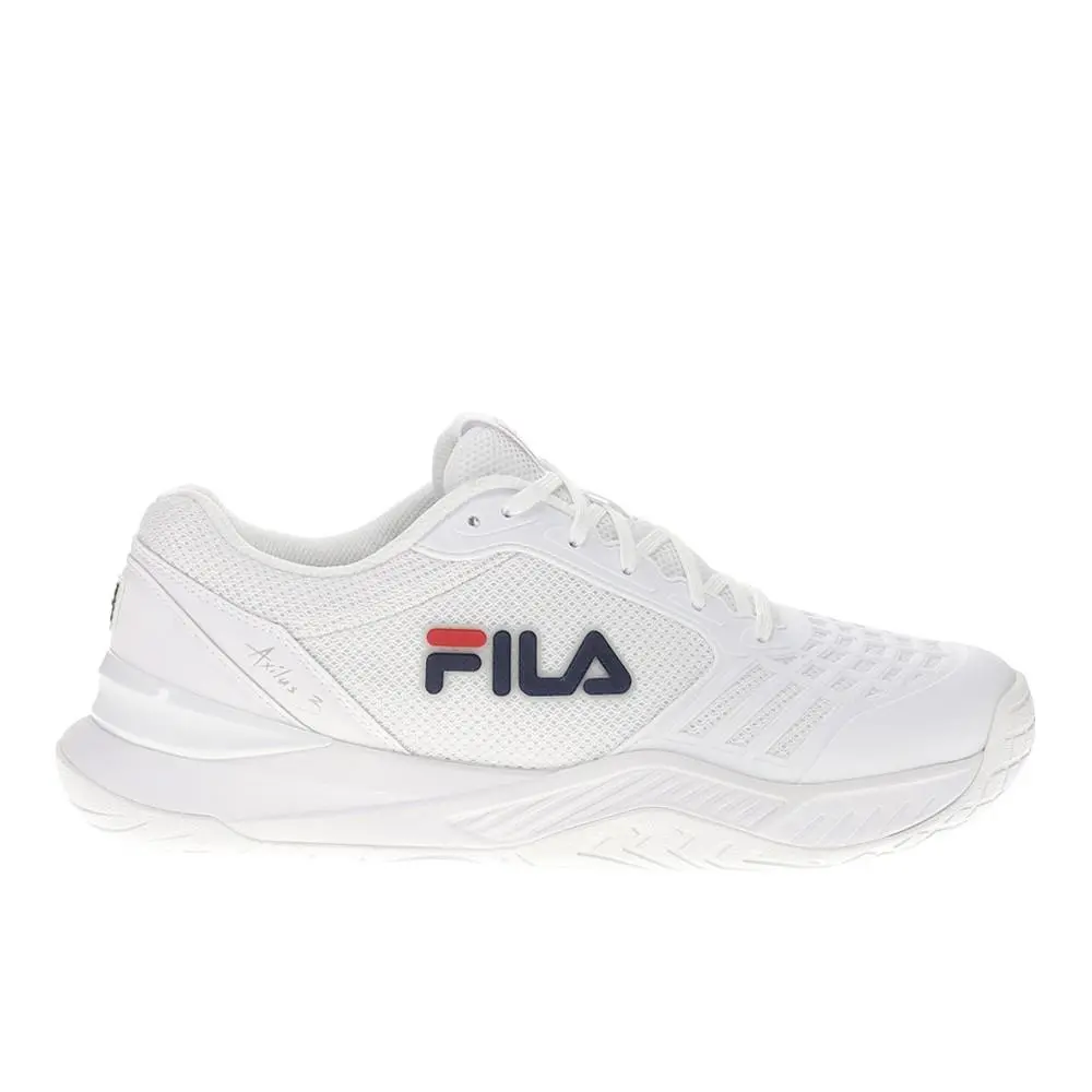 Fila Axilus 3 Lace Up Mens White Sneakers Casual Shoes 1TM01987-125