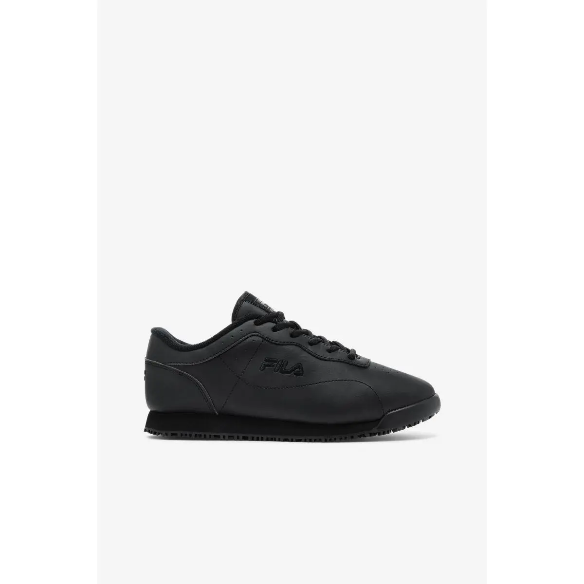 Fila Work Women`s Memory Viable Wide Width Soft Toe Slip Resistant Work Shoe Bla