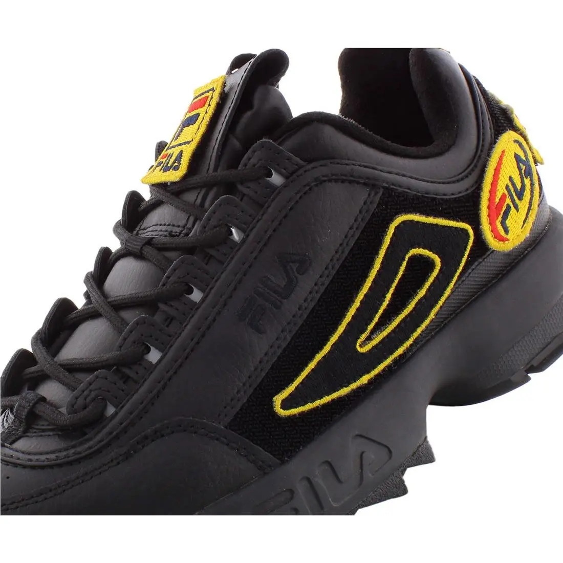 Fila shoes - Black/Yellow, Main: Black 4