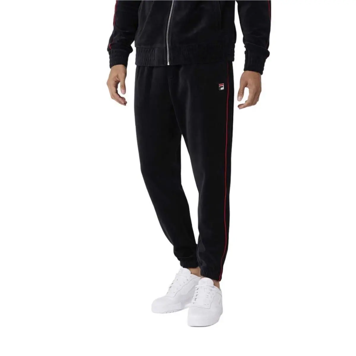 Fila - Men`s Deverall Velour Pant Red Size M LM23C521 002