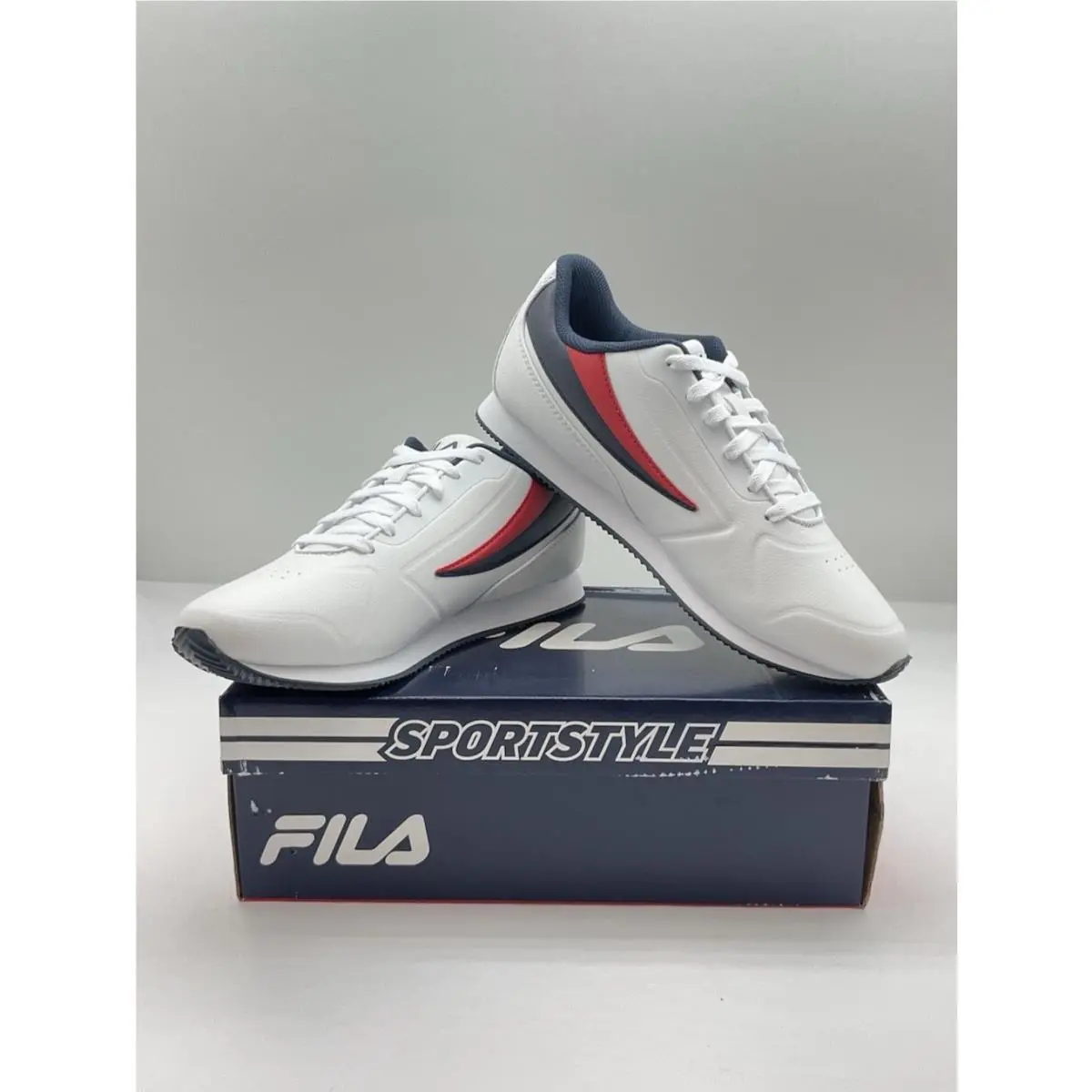 Fila Volari Men`s Shoe Size 10 White/navy/red