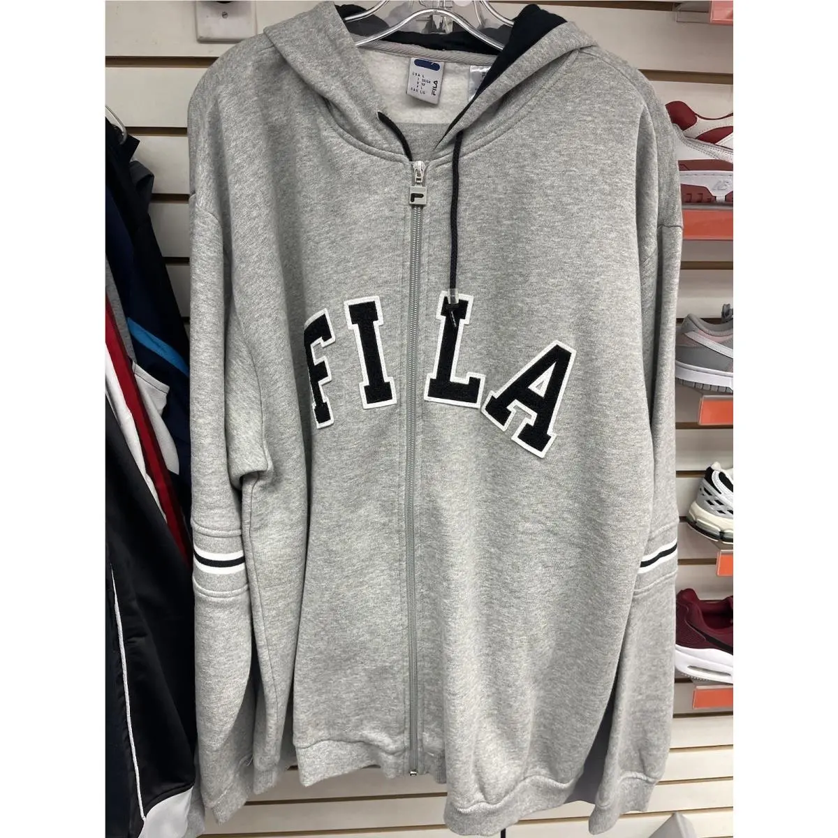 Fila Mens Black Long Sleeve Full-zip Two-piece Tracksuit Set Size XL