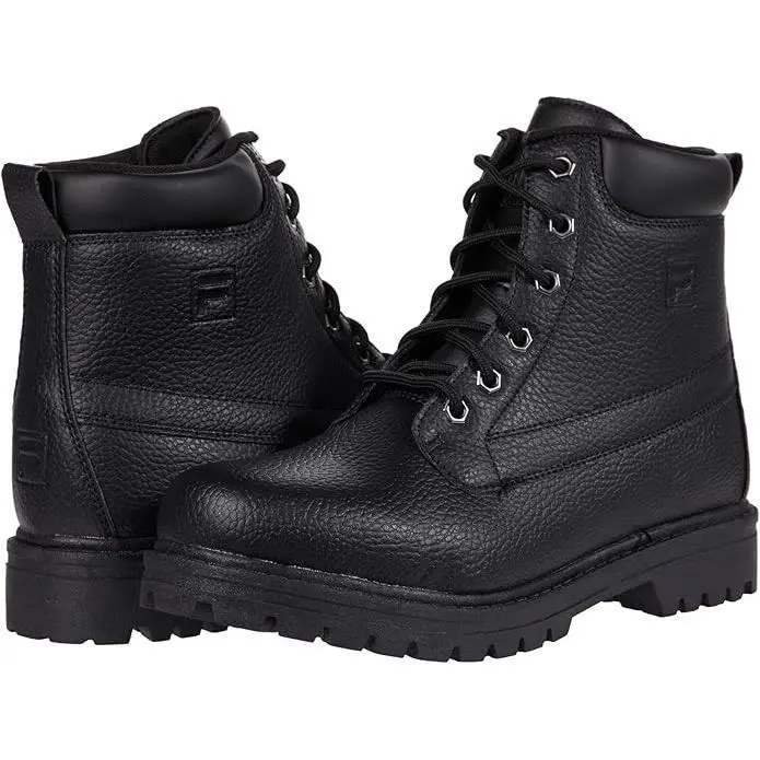 Fila Edgewater 12 PB Mens 9.5 Black Work Boots Shoes