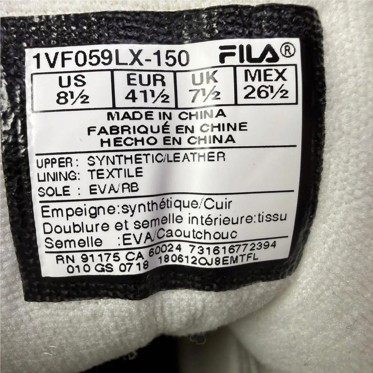 Fila shoes - F-13V Lea - Lea - 1VF059LX-150 - White (UPC: 731616772394) 9