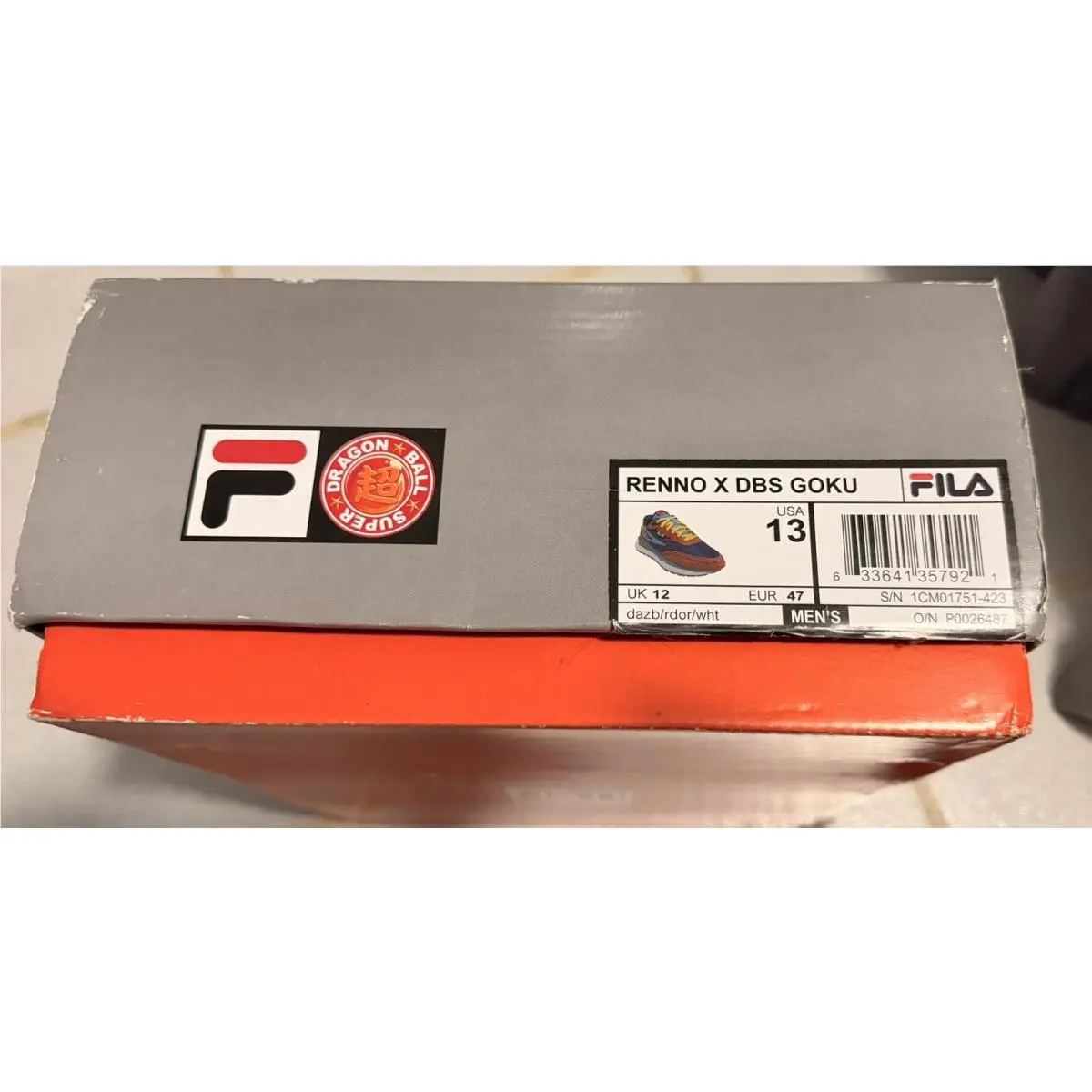 Fila Renno Dragon Ball Super Goku Sz 13