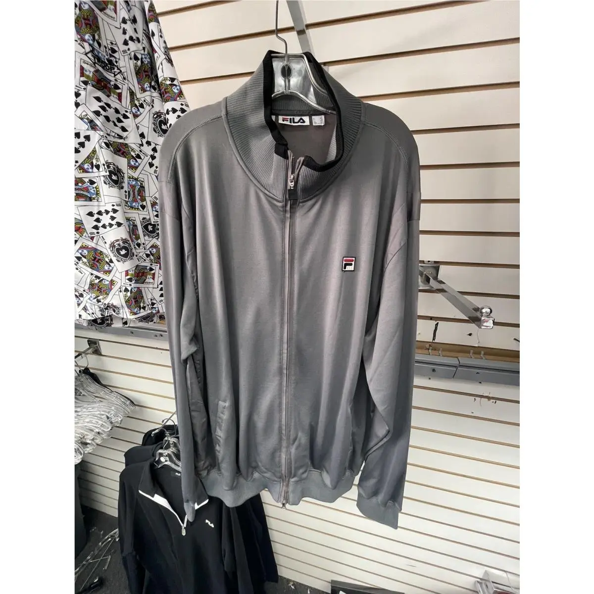 Fila Mens Grey Long Sleeve Top Only Size 3XL