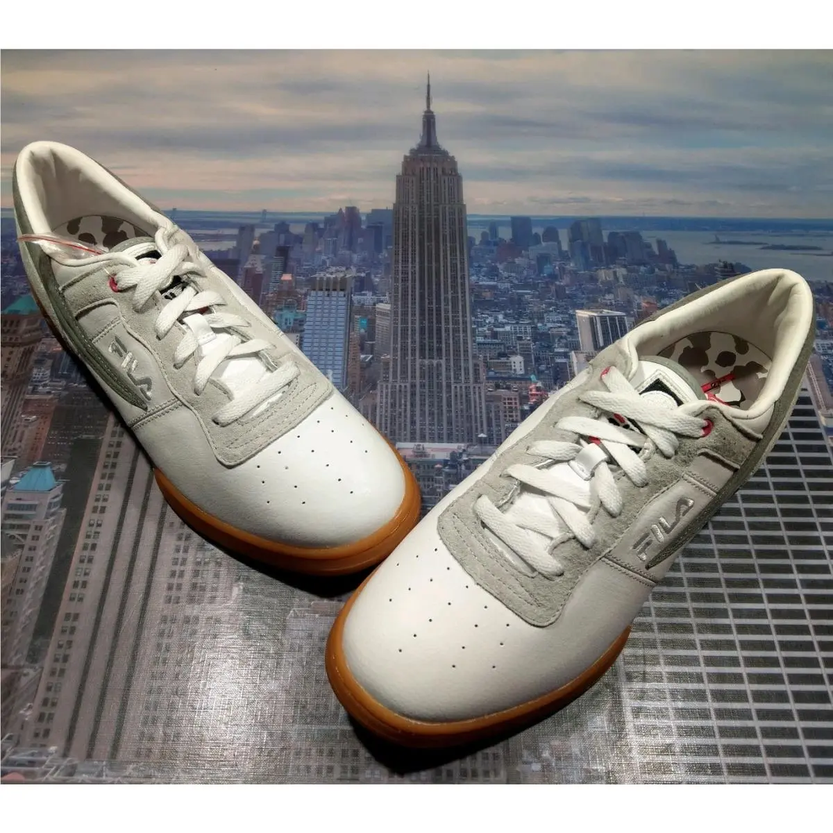 Fila Original Fitness x Staple Pigeon Fitness White/grey Mens Size 12 1VF80142 111