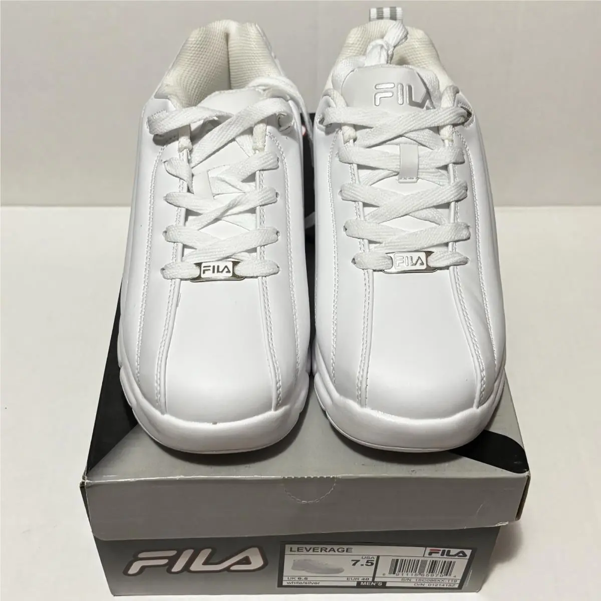 Fila shoes - Fila Leverage - Leverage - White/Silver/Peacoat, Main: White 0