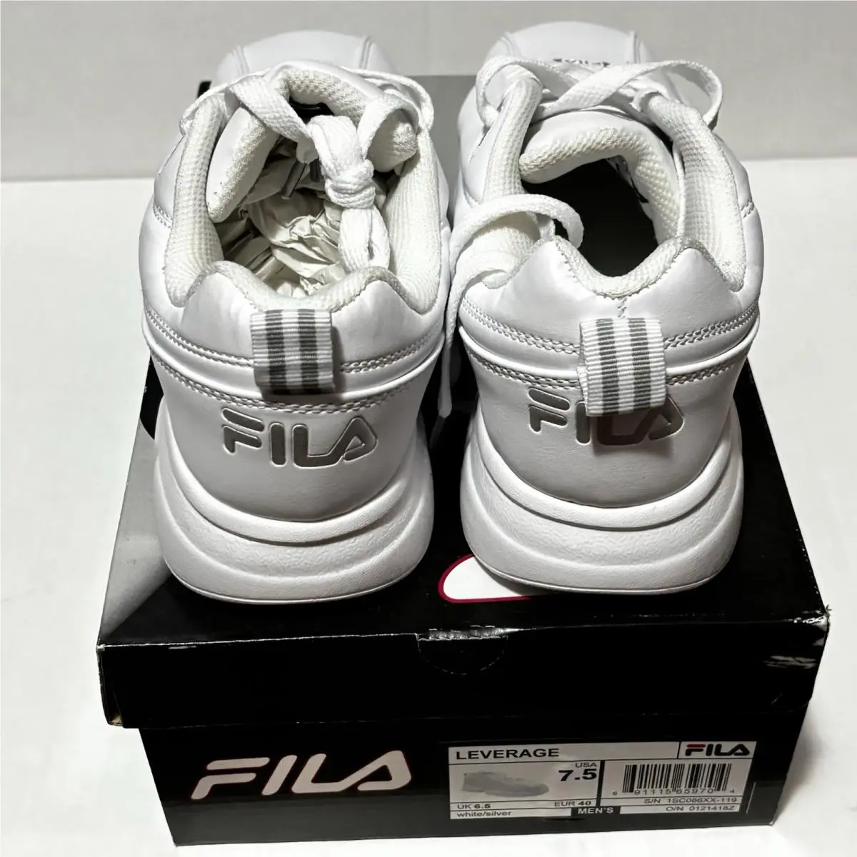 Fila shoes - Fila Leverage - Leverage - White/Silver/Peacoat, Main: White 1