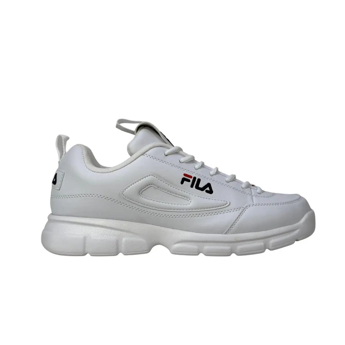 Fila Disruptor SE Sneakers Mens 11.5 White Navy Red Athletic Shoes 1SX60022-166