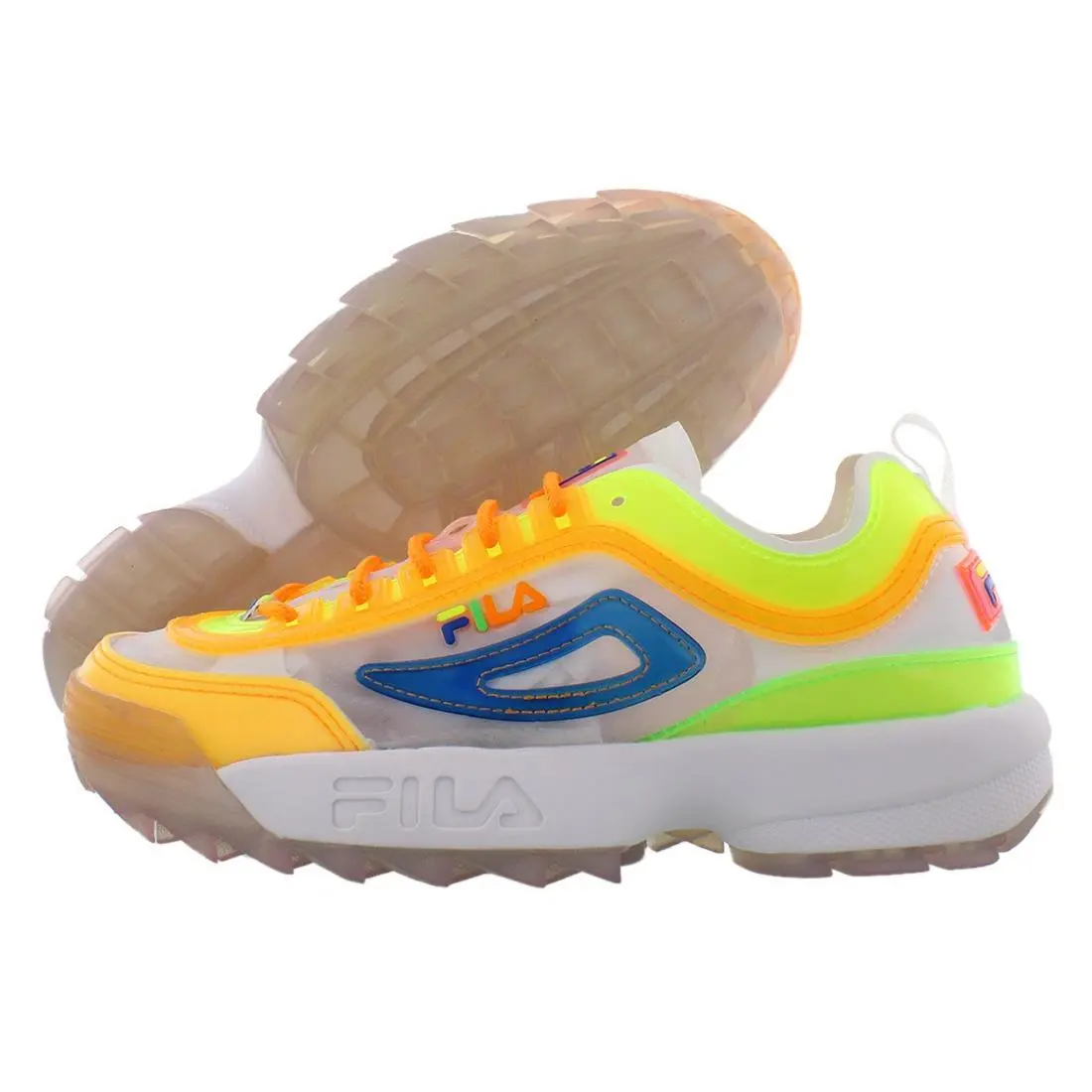 Fila Disruptor II TL Womens Shoes Size 6 Color: White/knockout Pink/prince Blue
