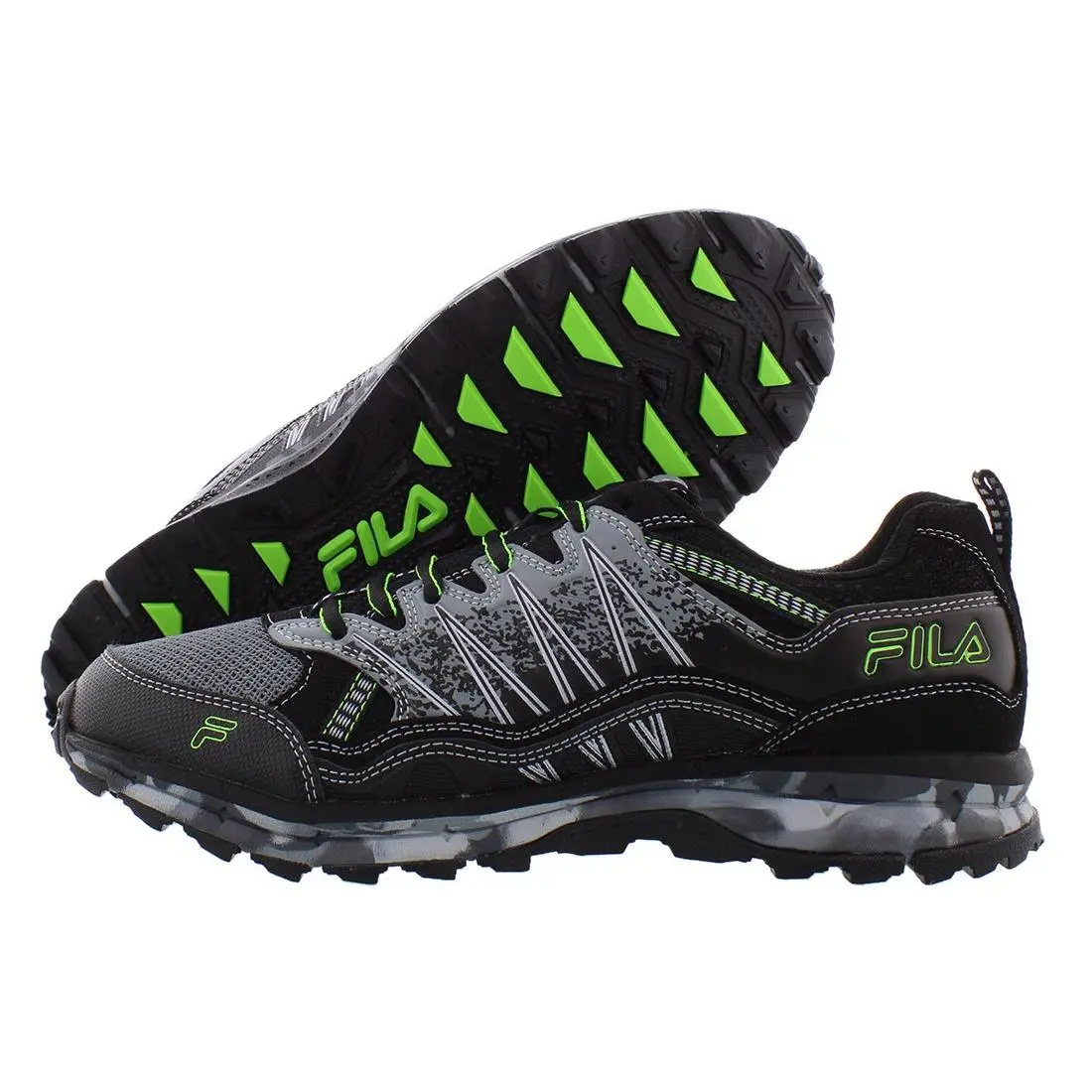 Fila shoes - Black/Grey/Green, Main: Black (UPC: 791272162397) 0