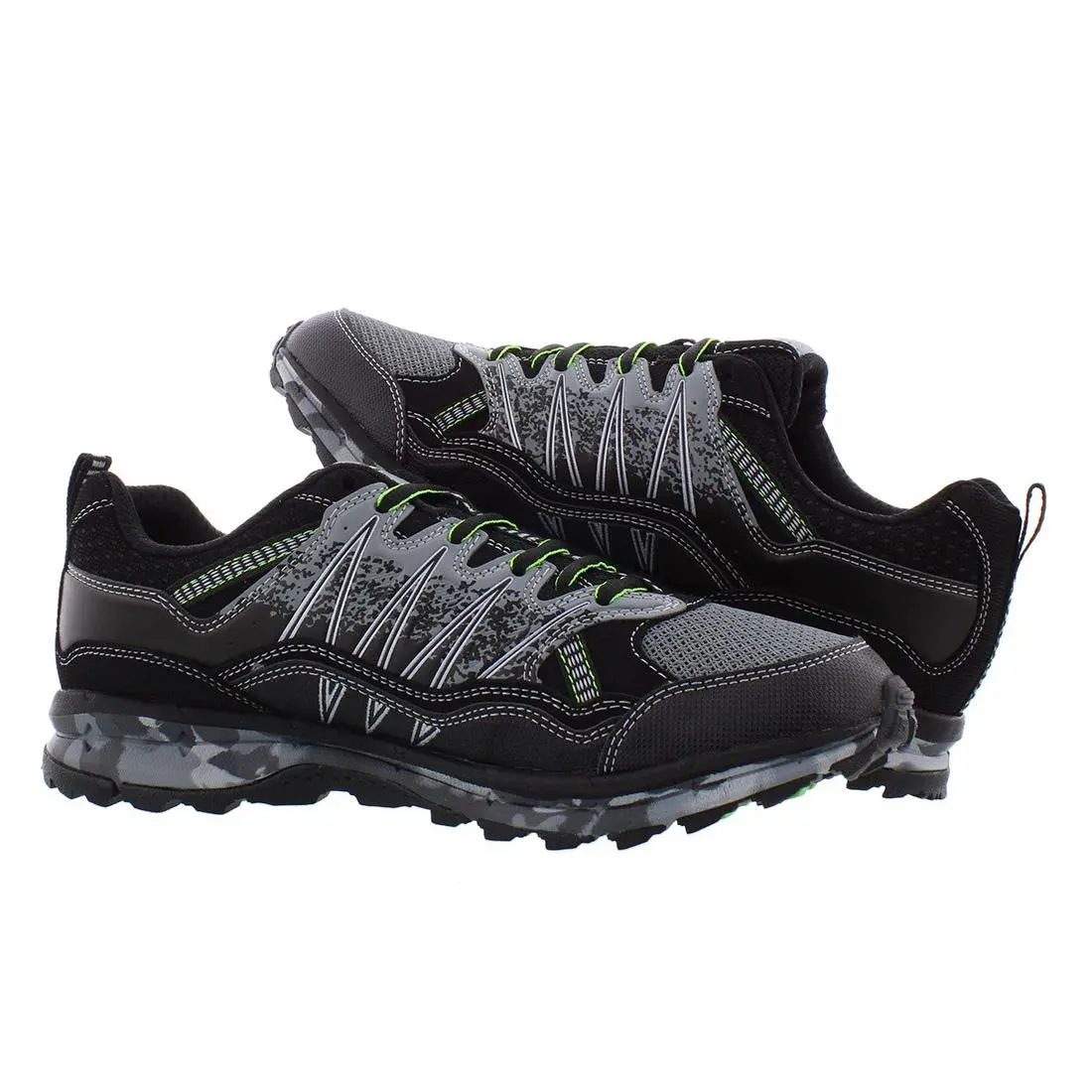 Fila shoes - Black/Grey/Green, Main: Black (UPC: 791272162397) 2